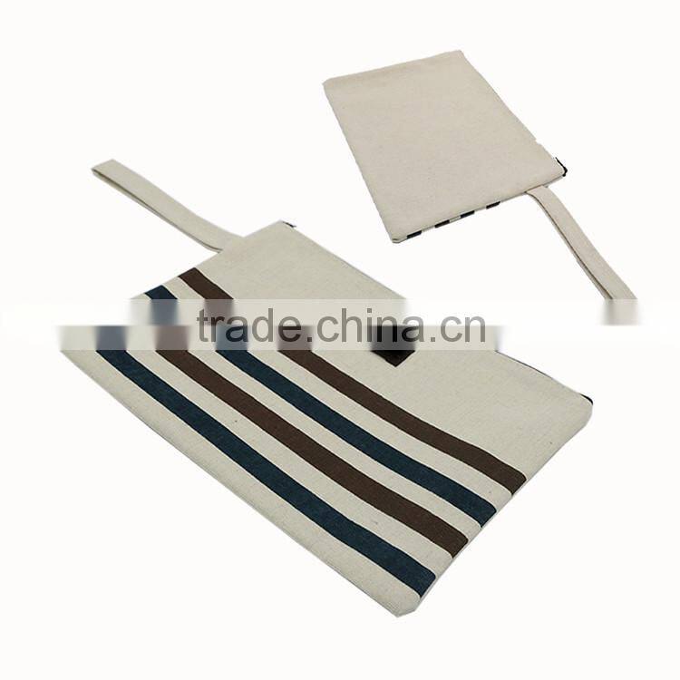 2016 hot sale lady ciutch bag plain canvas clutch bag