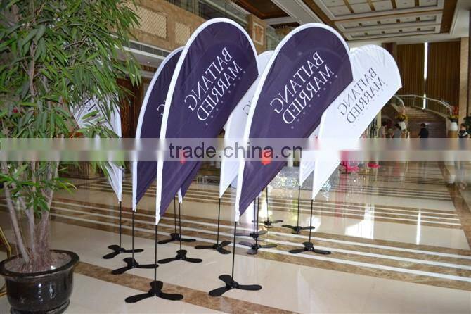Good quality Supermarket Teardrop Hang banner Stand
