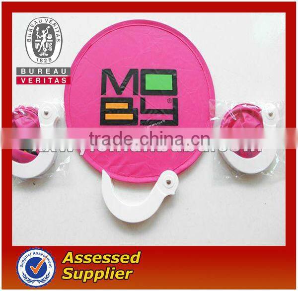 promotional foldable hand fan with plastic handle