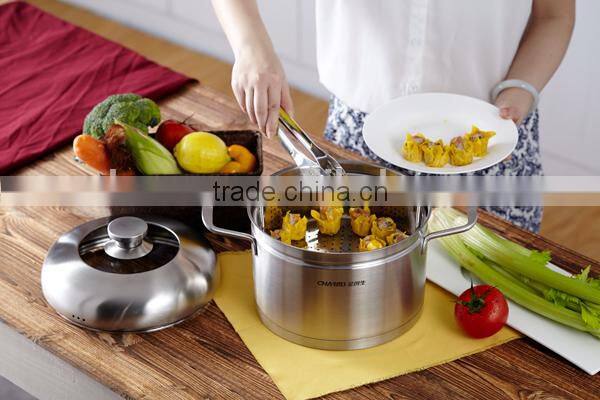 2 Tier steamer pots with combined lid