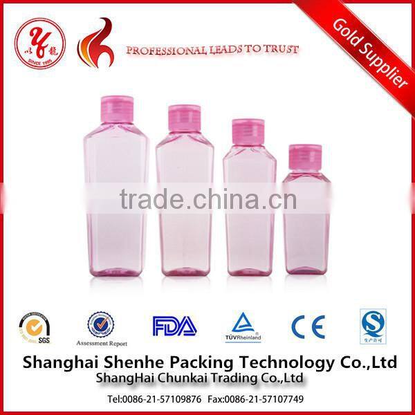 square plastic bottle