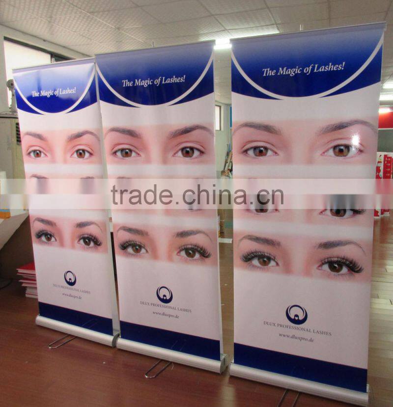 double side roll up stand