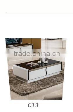 Hot sales C5 modern stainless steel frame mable coffee table
