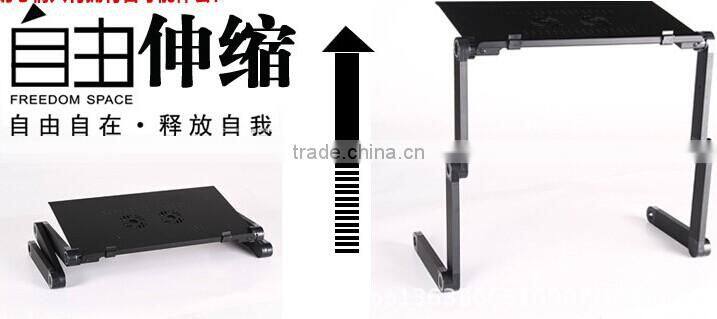 Hot sale foldable Aluminum Nottable Laptop Stand,computer desk,laptop desk