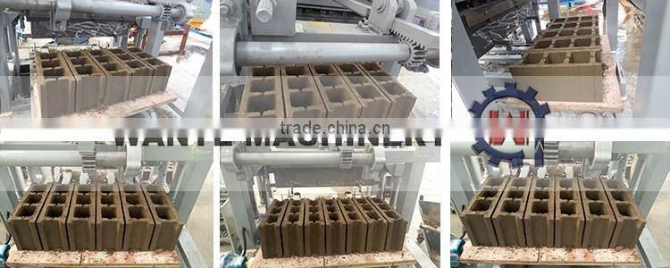 WANTE BRAND QT4-24 Block making machine assembled deivering to customer make more money
