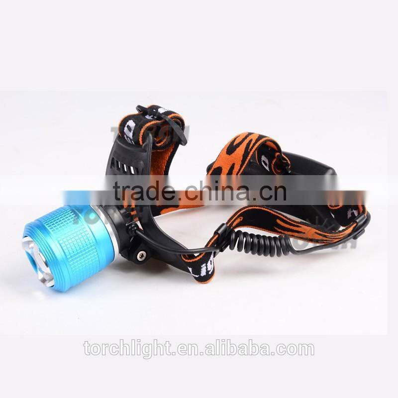 2000 Lumen ultra bright led headlights for camping&searching fashion design focus led head light