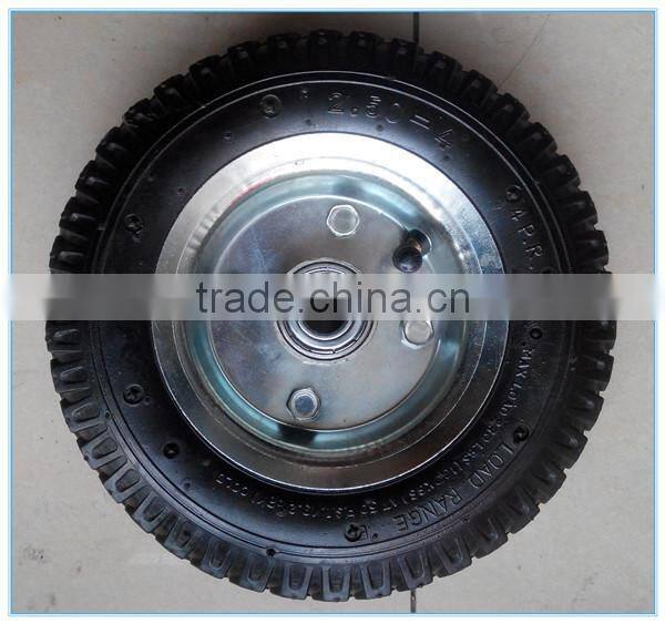 Manufacturer 200mm Dia Pneumatic Air 250-4 Rubber Wheel