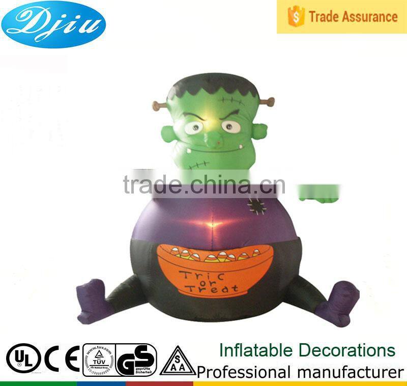 DJ-202 2015 Green inflatable Alien ET sitting decoration led light