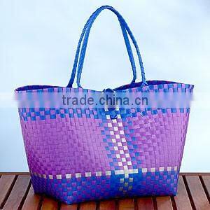Plastic Woven Straps Shopping Bag