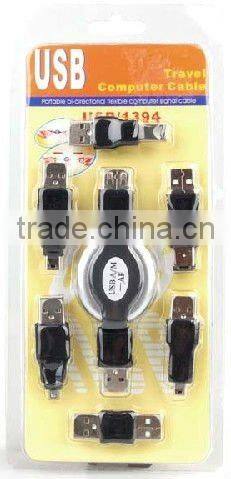 HOT USB FIREWIRE 1394 CABLE TRAVEL KIT 6 ADAPTER CONVERTER