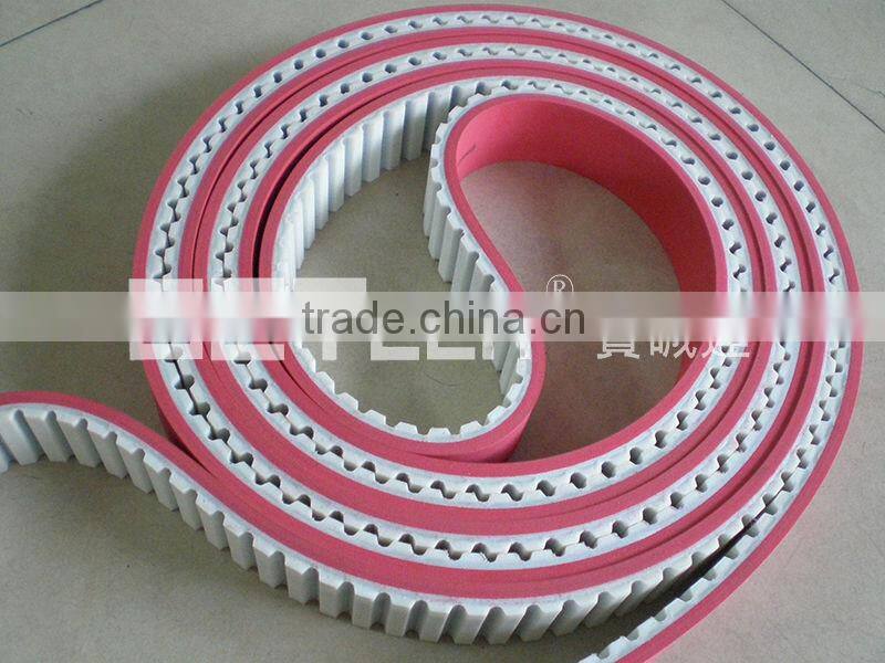 PU Timing Belt Coated With 4mm Red Rubber