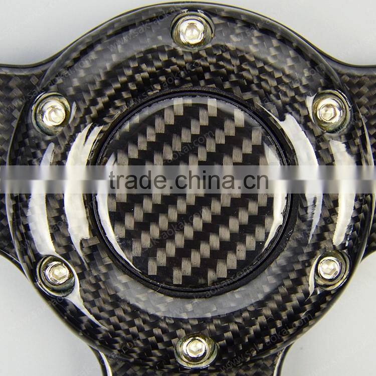 3K Twill Glossy Carbon Fiber Car Steering Wheel