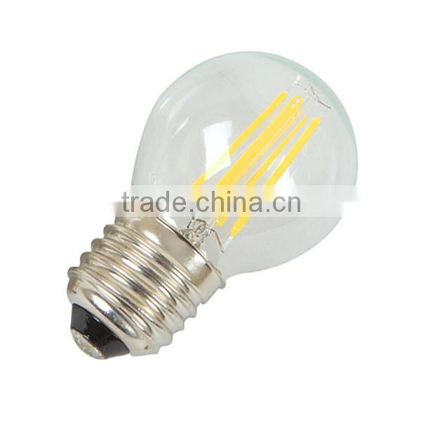 Glass House A55 A60 2W,4W 6W 600lm CE RoHS E27 B22 led filament bulb
