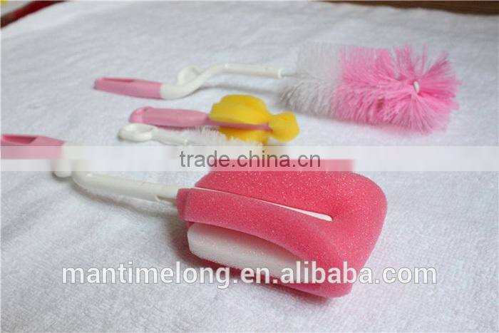 nipple brush set multifunctional sponge cleaning brush cup brush bottle brush nipple brush washing tool