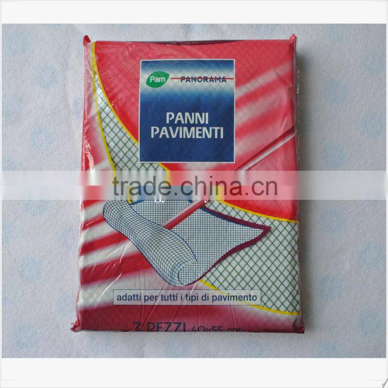 Super water absorbent nonwoven fabric yellow color floor duster cloth, floor dust cloth