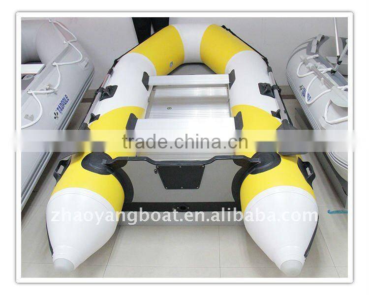 6 passenger (CE) PVC material optioanl floor color inflatable boat materials