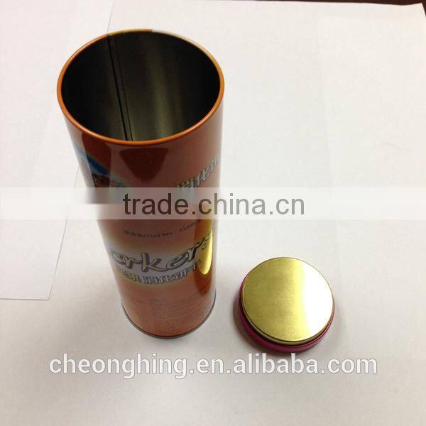 Round Christmas Tin Box