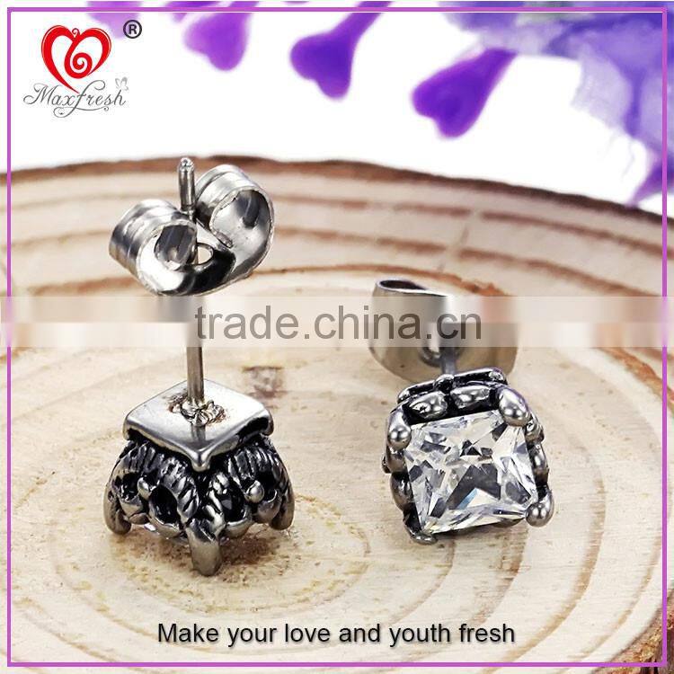 316L Stainless Steel Earrings Fancy Earring Stud Wholesale Tiny Cool Latest Fashion Women Stainless Steel Earring 2015