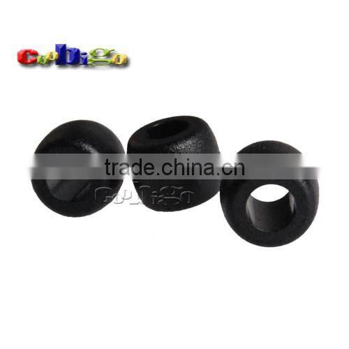 5/32"(4mm) Hole Plastic Beads Bell Stopper Cord Ends For Apparel Sportwear Accessories #FLS191-B