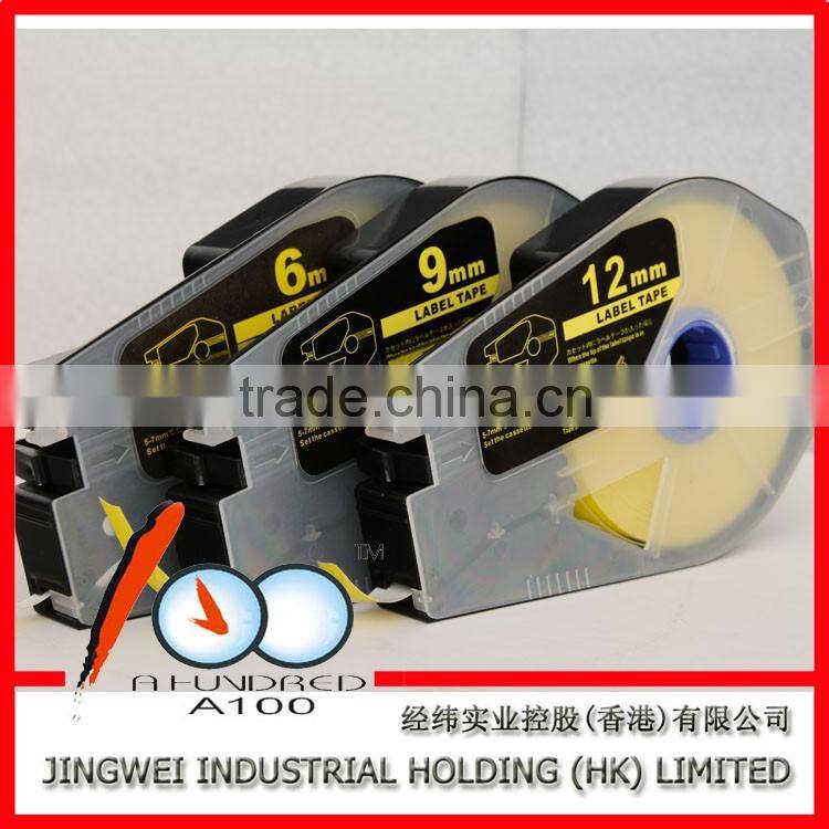 Compatible Camon tape CH-1109T 9mm Transparence label tape cable id label for cable id printer mk2500