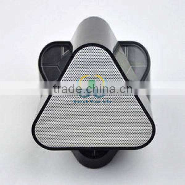 Mini Rotatable 3D Sound Music Player TF Card USB LED audio Radio USB FM Speaker