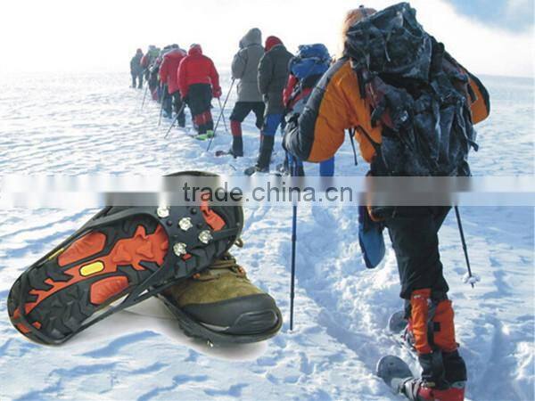 Sport's Equipment silicone rubber ice crampons for snowshoes with low price