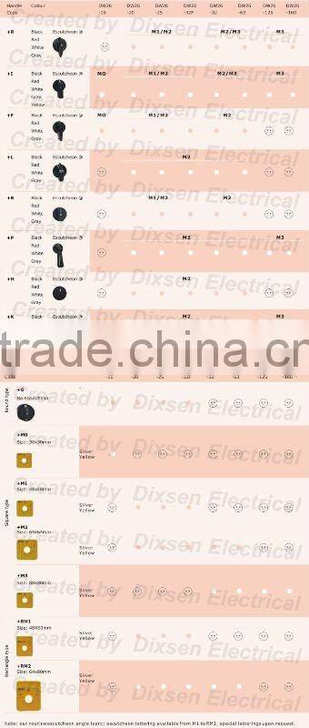 Dixsen selector switch DW31-20/rotary selector switch