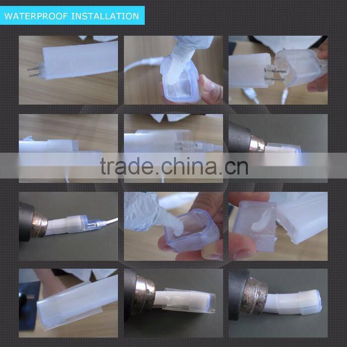 Pure White IP68 Full Waterproof LED Neon Flex Light 24V