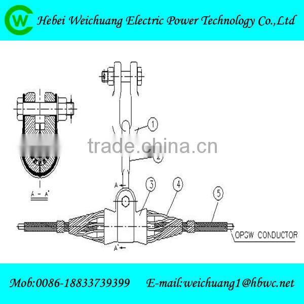tension clamp for electrical fitting