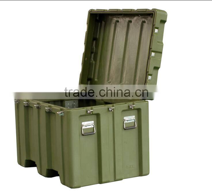 Rotomoulding military logistic case, military equipment box with hard PE