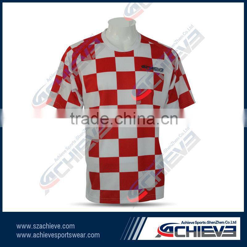 2015 Custom sublimation soccer football jersey / uniform