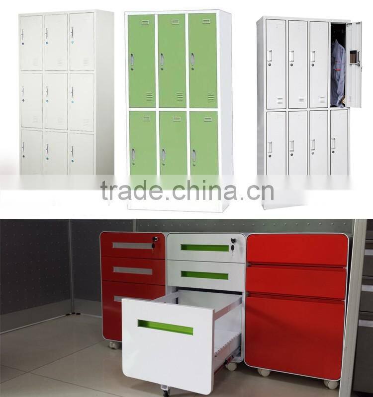 2016 updated mobile pedestal 3-drawers office steel filing cabinet