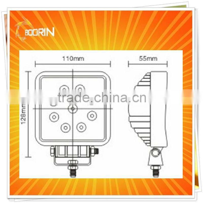 DC 12 volt waterproof 27w led work light