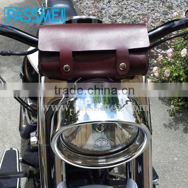 Bike Accessories Genuine Cowhide Leather Bike Bag