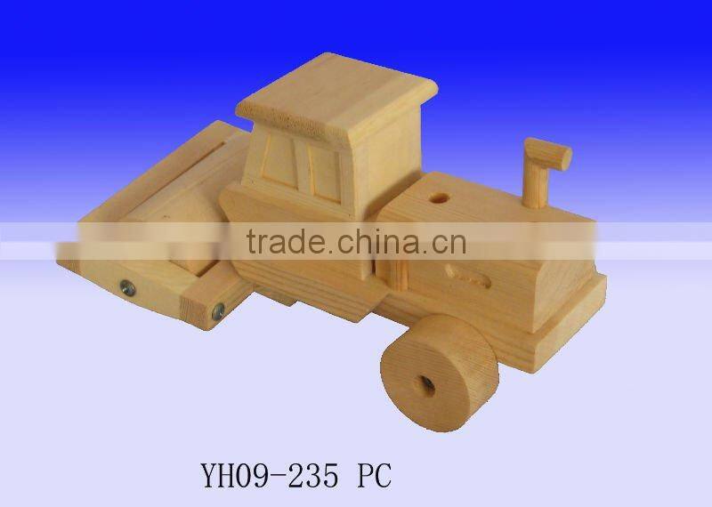BIRCH WOOD TOY CAR/WOODEN TOY PLANE