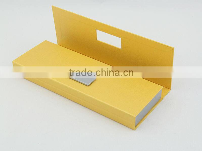 purple and yellow cosmetic brush packaging box