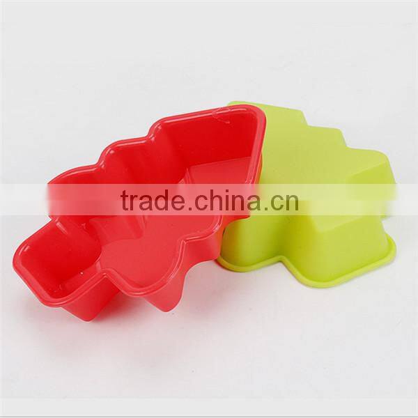 Promotional silicone christmas tree cake mold