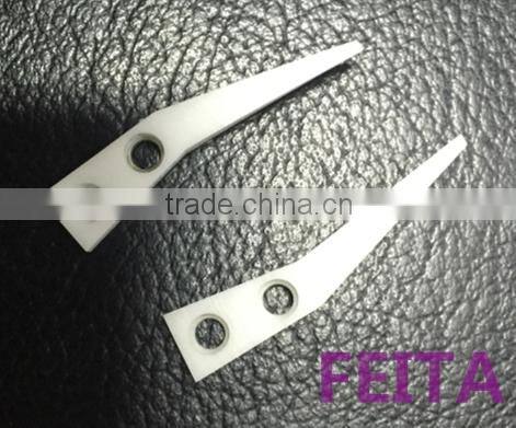 CR243 Stainless Steel Curved Ceramic Tip Tweezers for E-Cigarettes