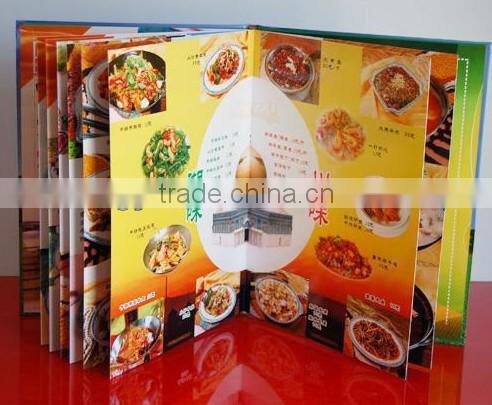 menu book design