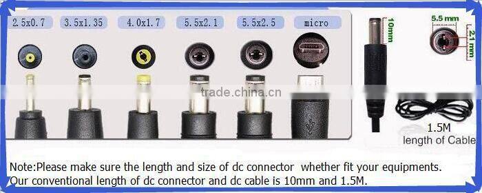Wall plug DC output power supply 24V set top box power adapter 24V 1A