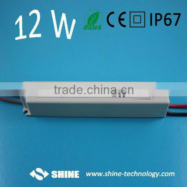 High quality constant voltage waterproof ip67 led switching power supply 12v 1a 12w, 12v 1a switching adapter transformer