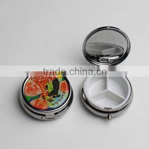 Round jewelry decorative pill boxes Custom