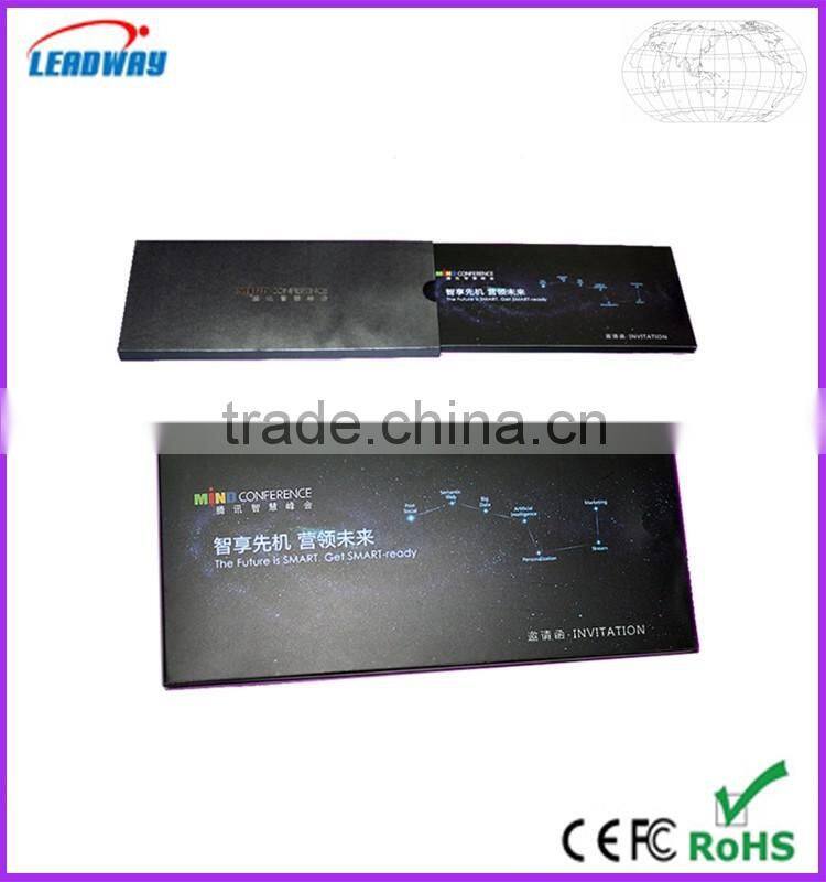 2016 Factory customized newest video greeting card/ lcd video greeting card/video invitation card