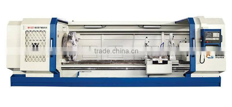 QK1327 CNC Pipe Threading Lathe Pipe Threading Lathe with Center Rest