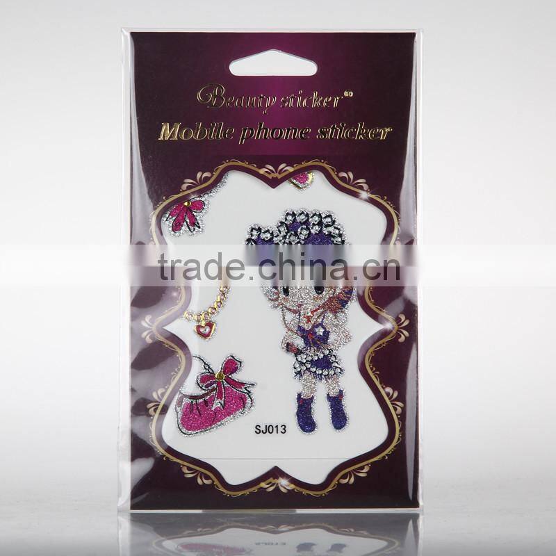 Easy decorating phone sticker 24k gold plating mobile phone sticker