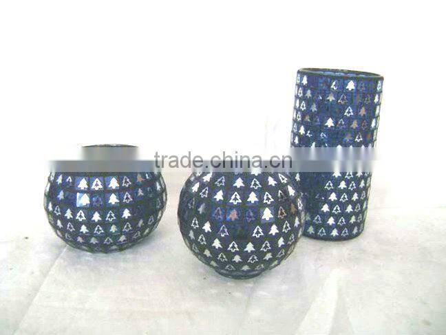 glass mosaic ball shaped solar lampshade