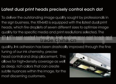 Roland print and cut SOLJET Pro4 XR640 with dual print heads