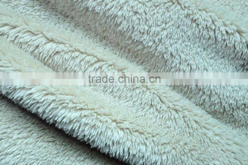 deep pile fleece fabric for leisure jacket
