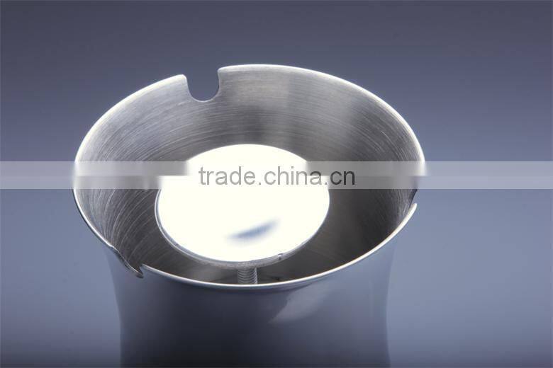 Stainless steel windproof table ashtray
