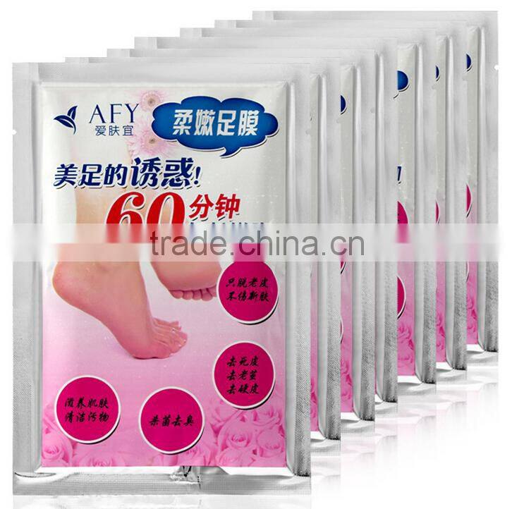 1pair per bag AFY 60mins effective beauty socks exfoliating foot peeling mask